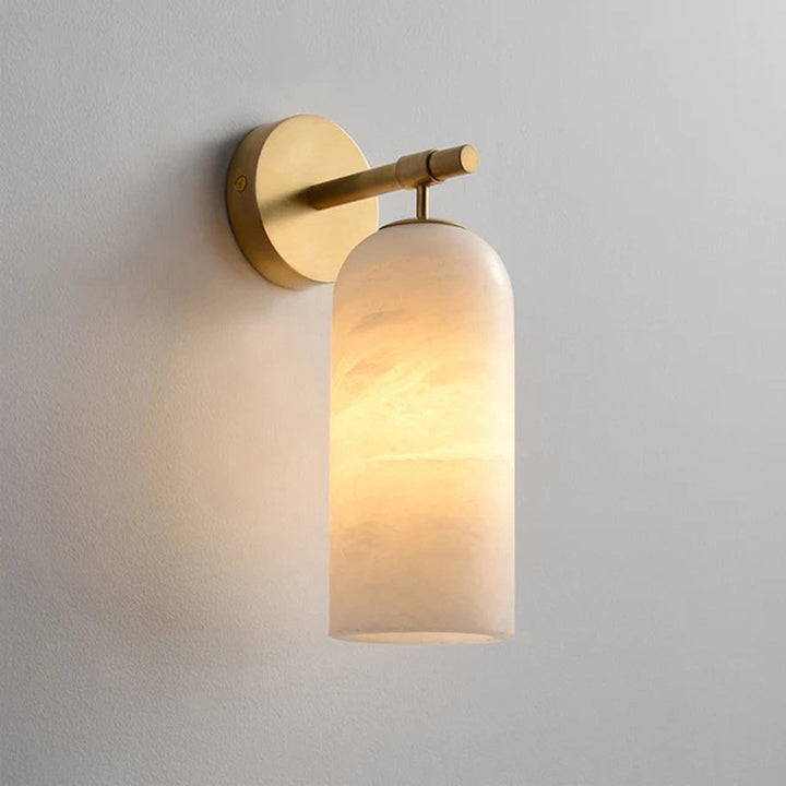 Pillar Alabaster Wall Sconce