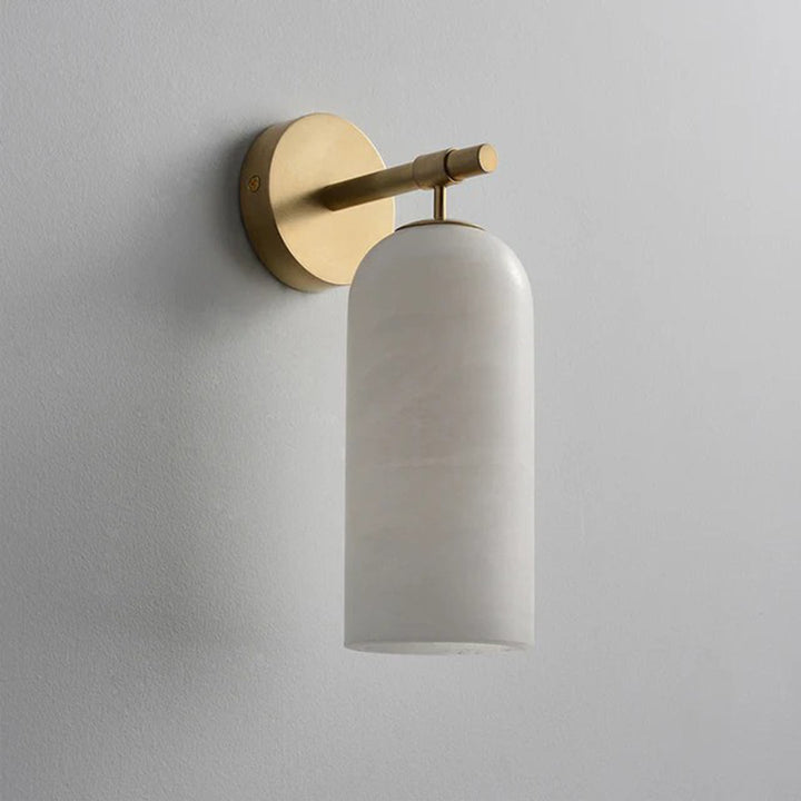 Pillar Alabaster Wall Sconce