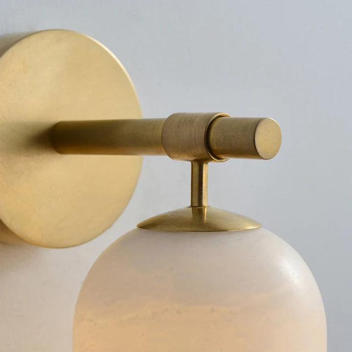 Pillar Alabaster Wall Sconce