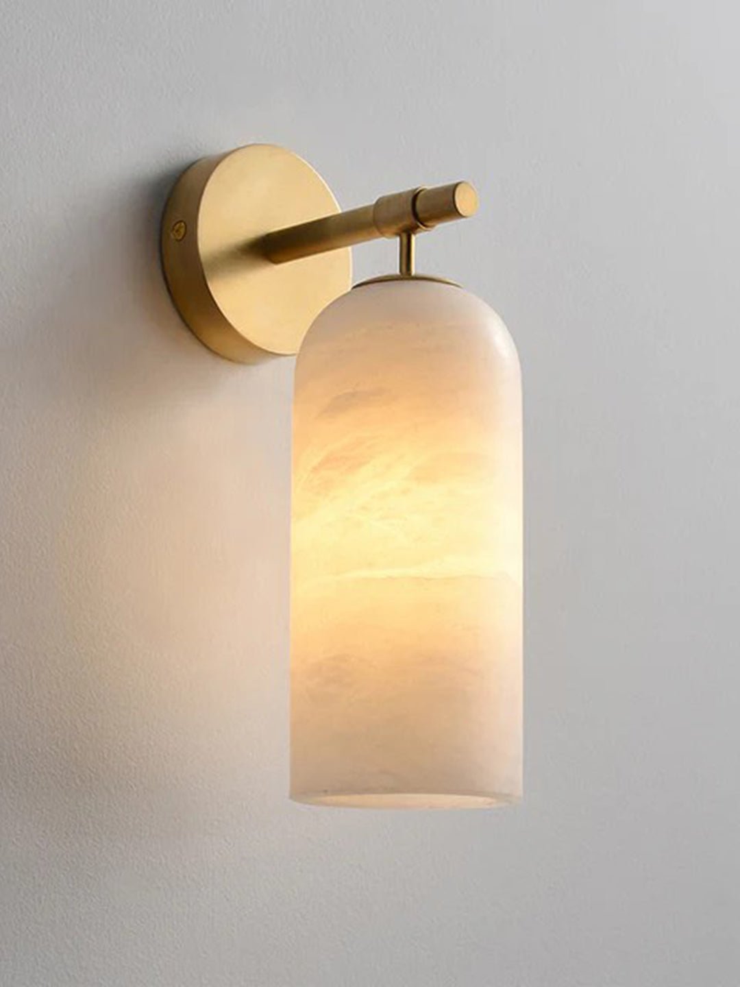 Pillar Alabaster Wall Sconce