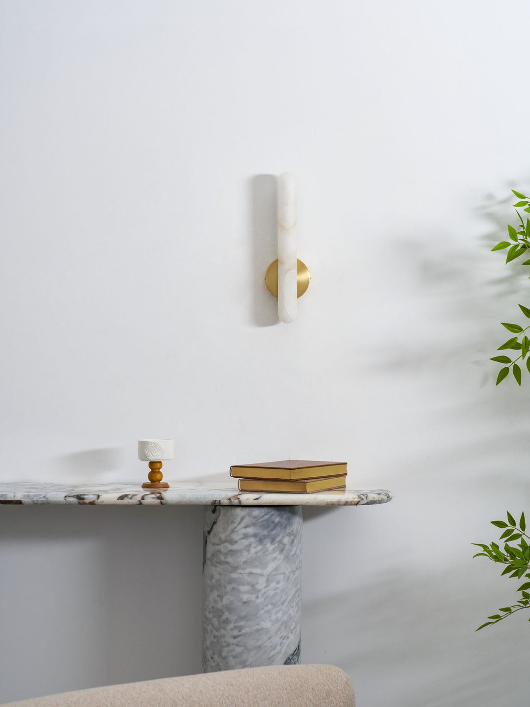 Alabaster Rod Sconce