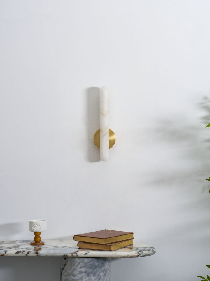 Alabaster Rod Sconce