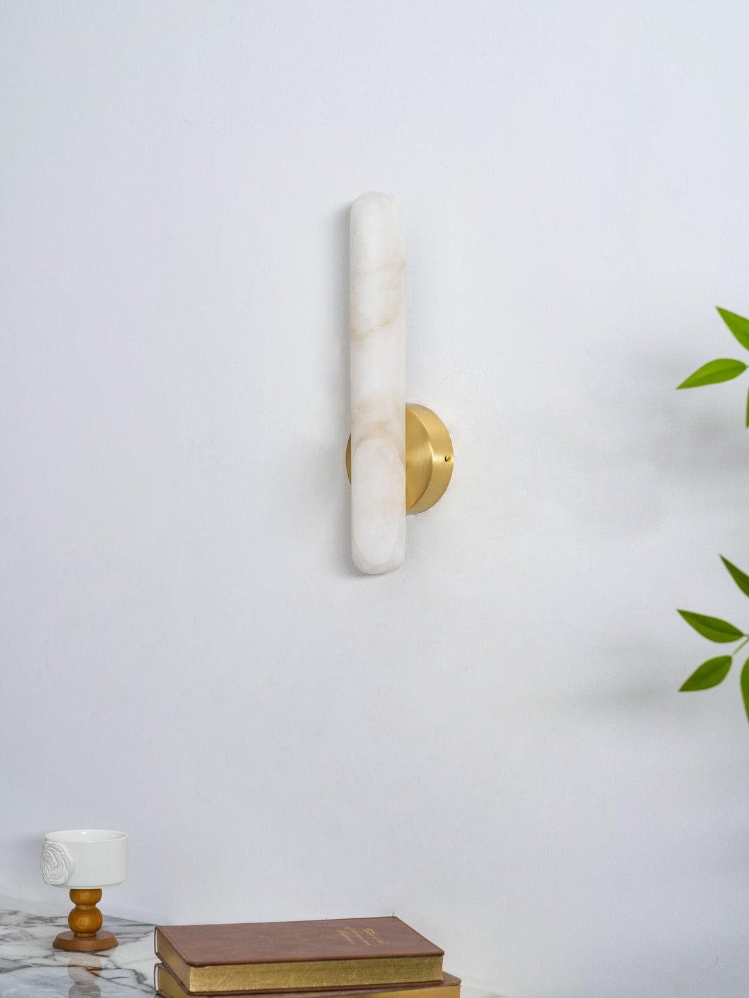 Alabaster Rod Sconce