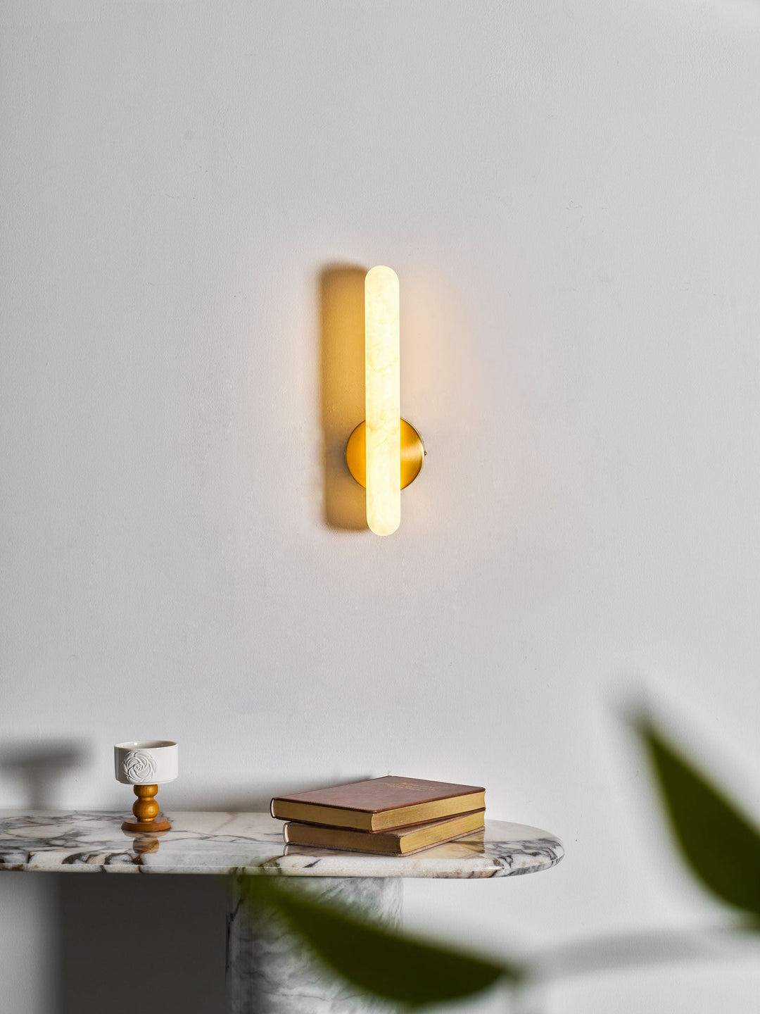 Alabaster Rod Sconce