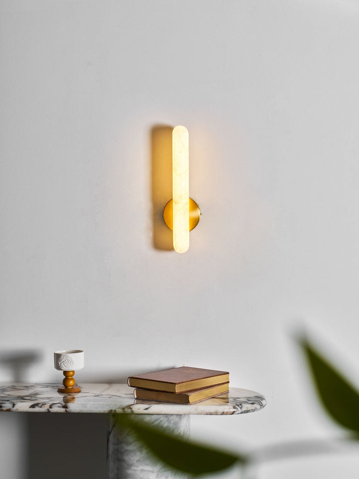 Alabaster Rod Sconce
