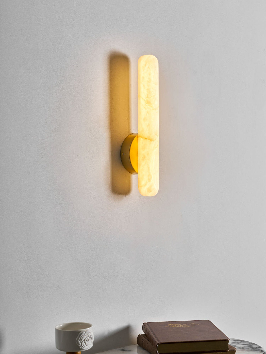 Alabaster Rod Sconce