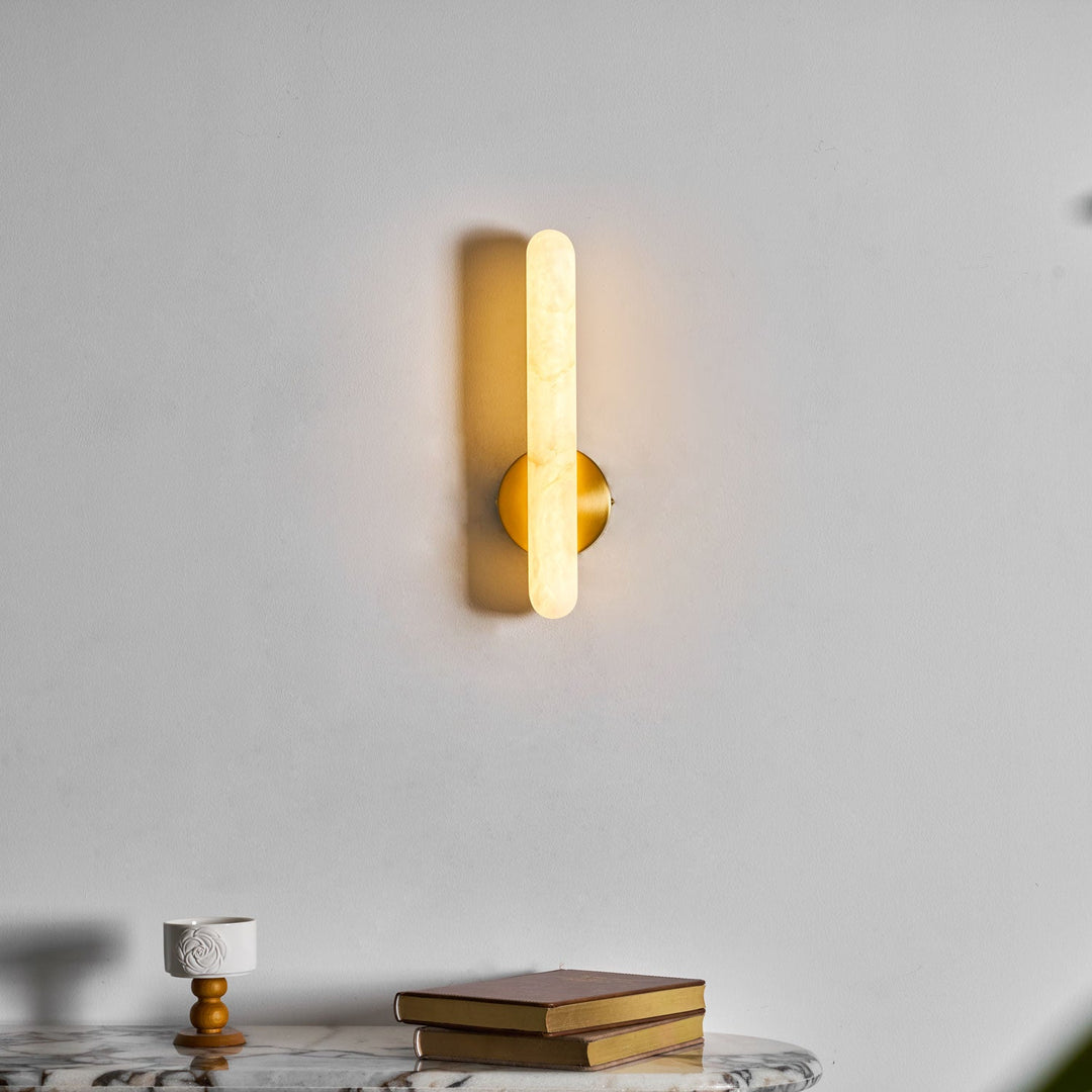 Alabaster Rod Sconce