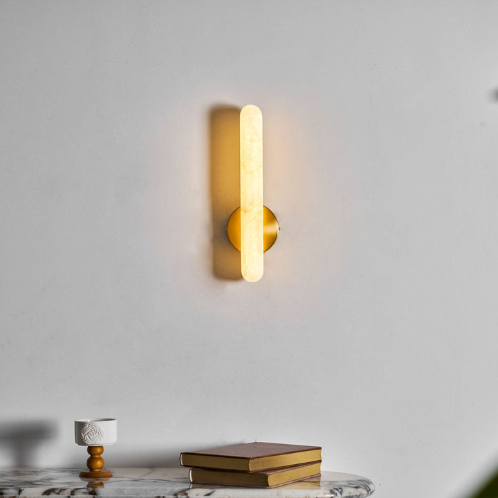 Alabaster Rod Sconce