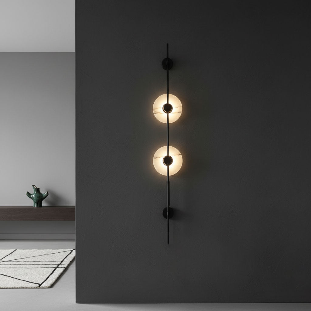 Alabaster Vertical Wall Sconce