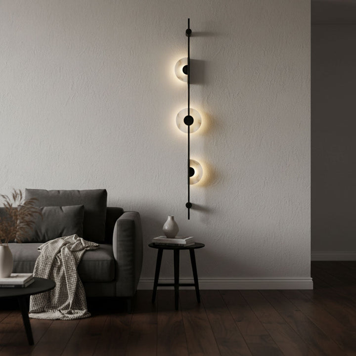 Alabaster Vertical Wall Sconce
