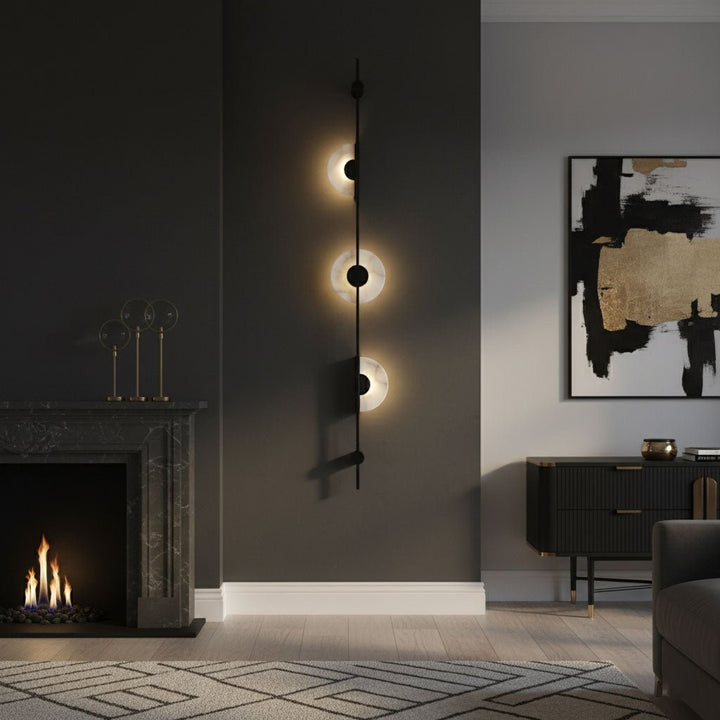 Alabaster Vertical Wall Sconce