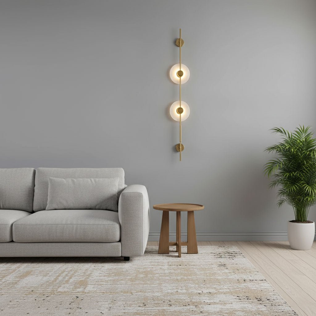 Alabaster Vertical Wall Sconce
