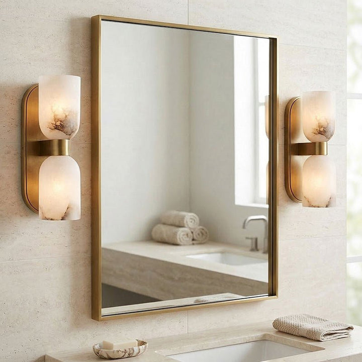 Alabaster Up-Down Wall Sconce