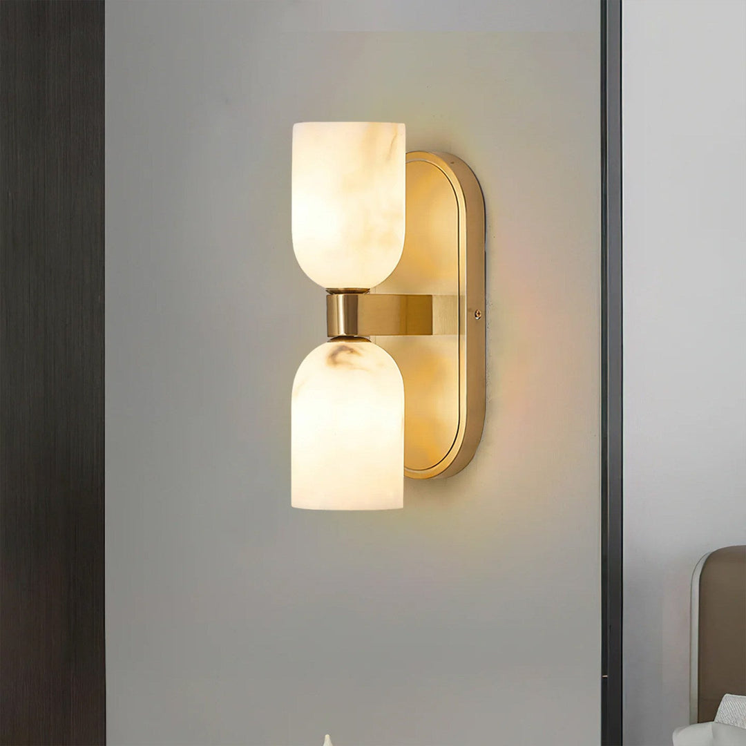 Alabaster Up-Down Wall Sconce