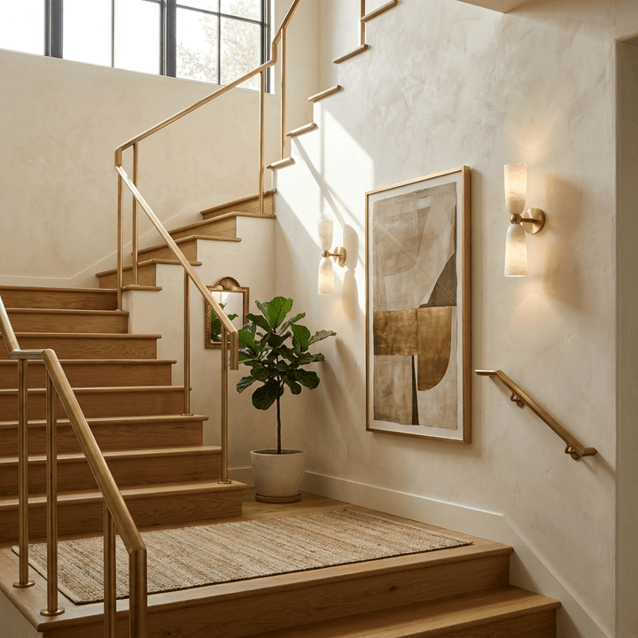 Alabaster Bell Wall Sconce