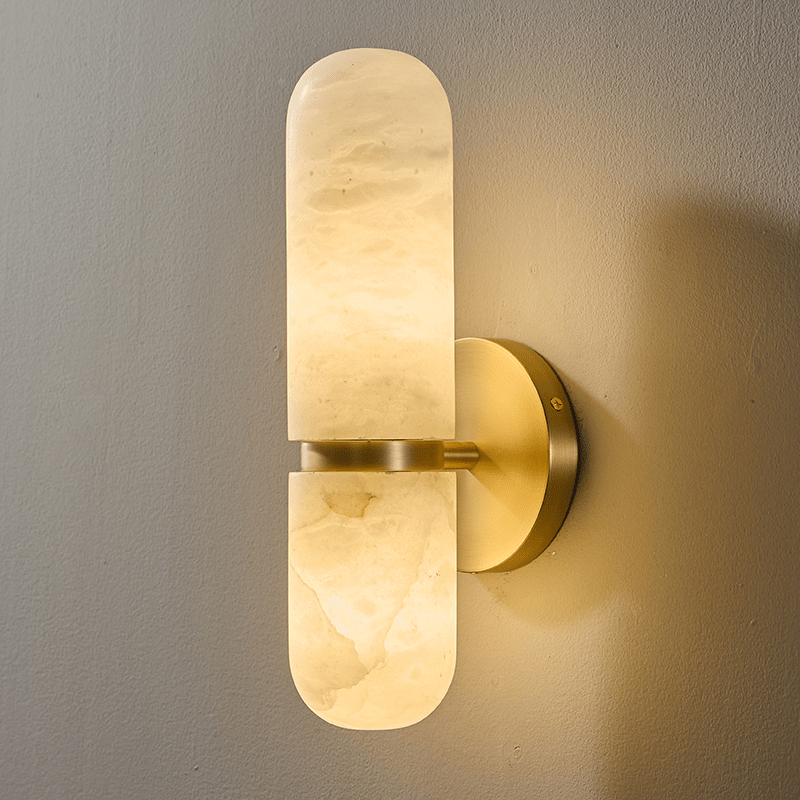 Alabaster Capsule Wall Sconce