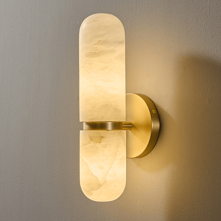 Alabaster Capsule Wall Sconce