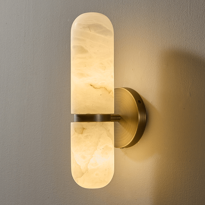 Alabaster Capsule Wall Sconce