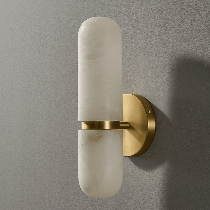 Alabaster Capsule Wall Sconce