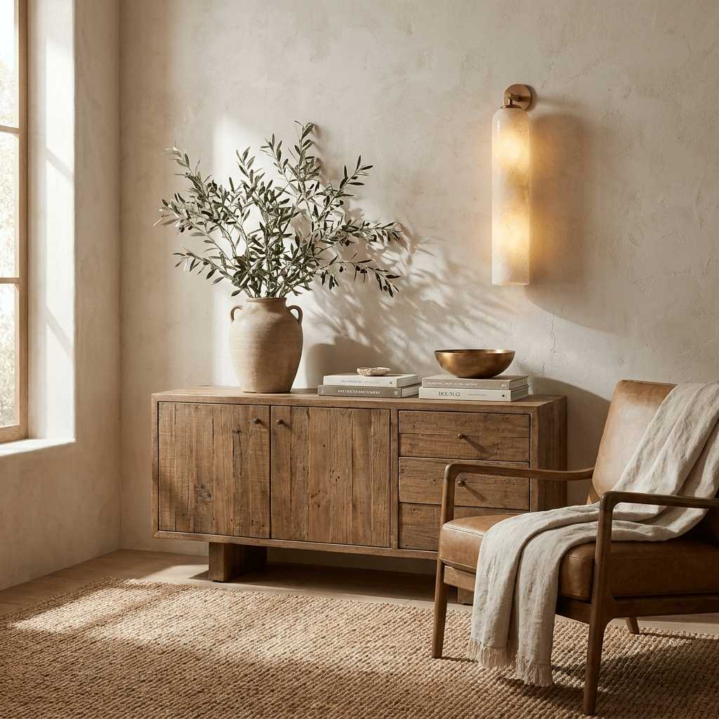 Tube Alabaster Wall Sconce