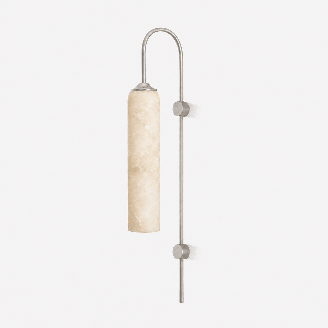 Alabaster Cylinder Wall Light