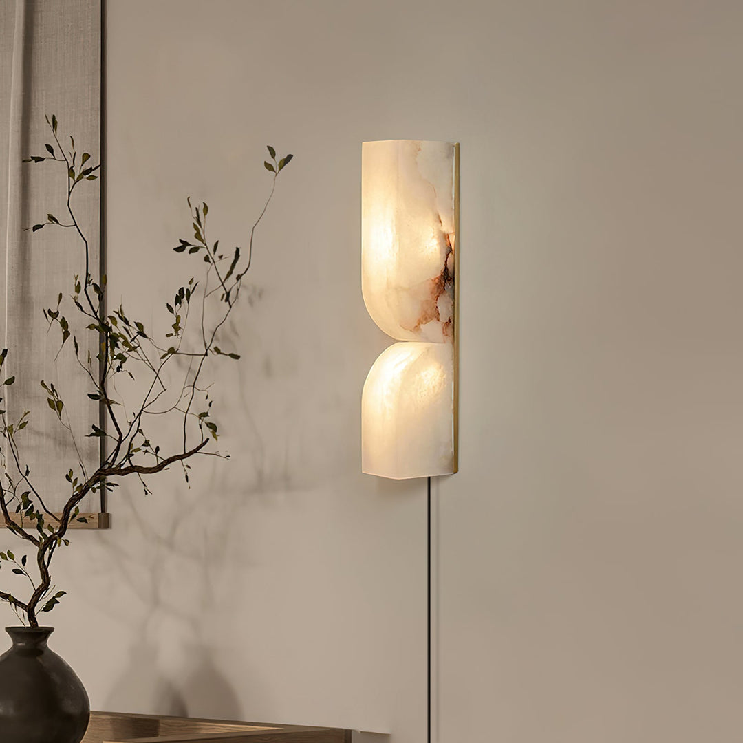 Alabaster Essence Plug-in Wall Sconce
