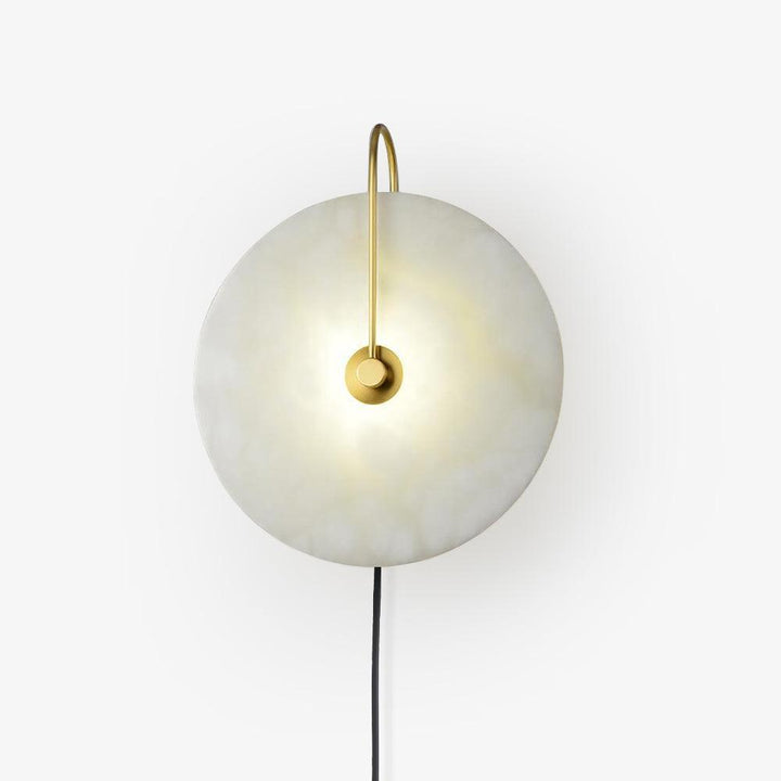 Alabaster LED Plug-In Wall Lamp