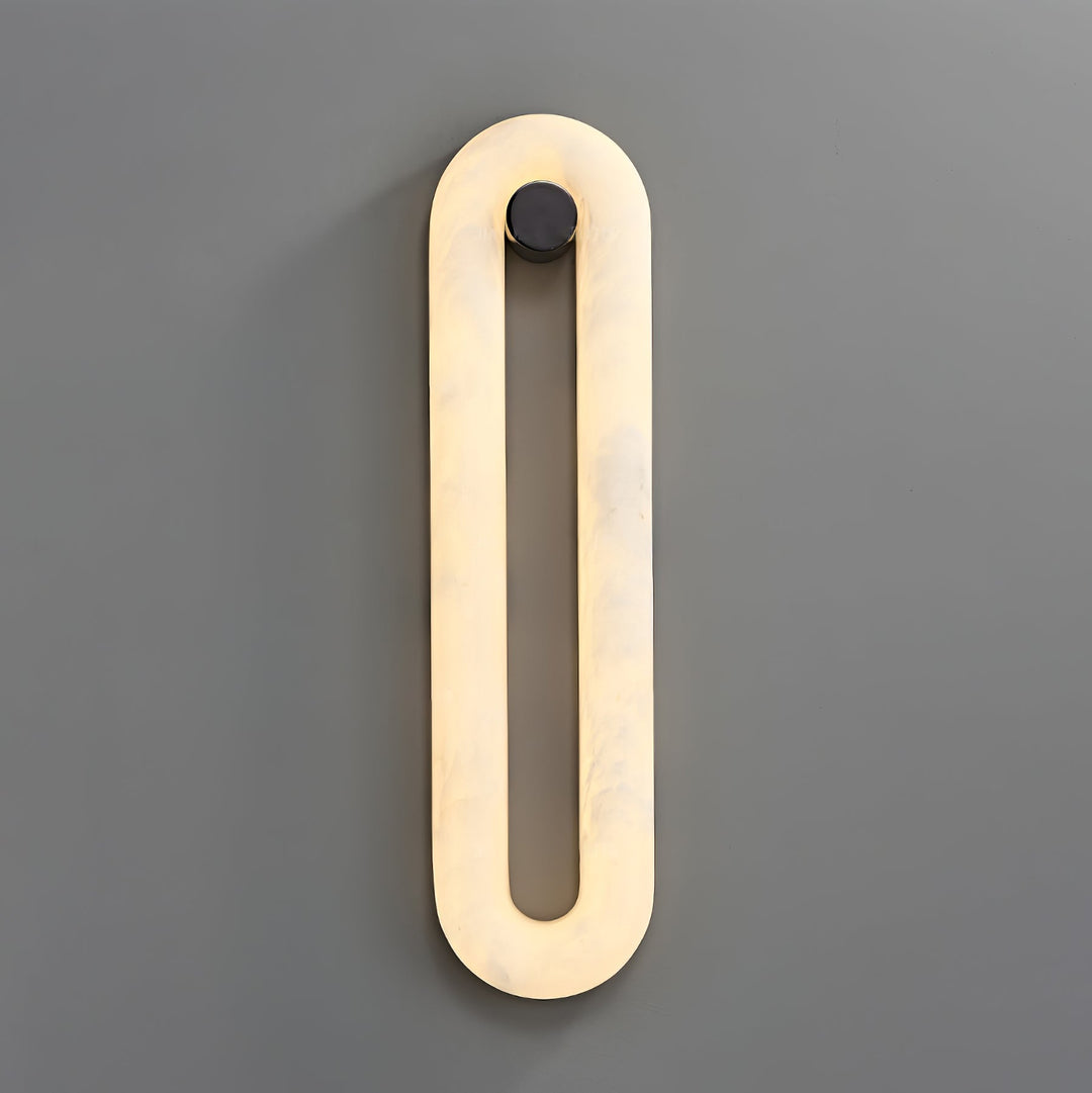 Alabaster Capsule Wall Light