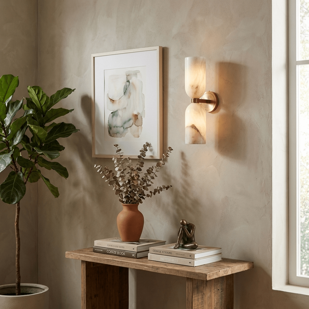 Alabaster Nexus Wall Sconce