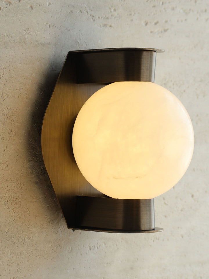 Alabaster Orb Alabaster Sconce