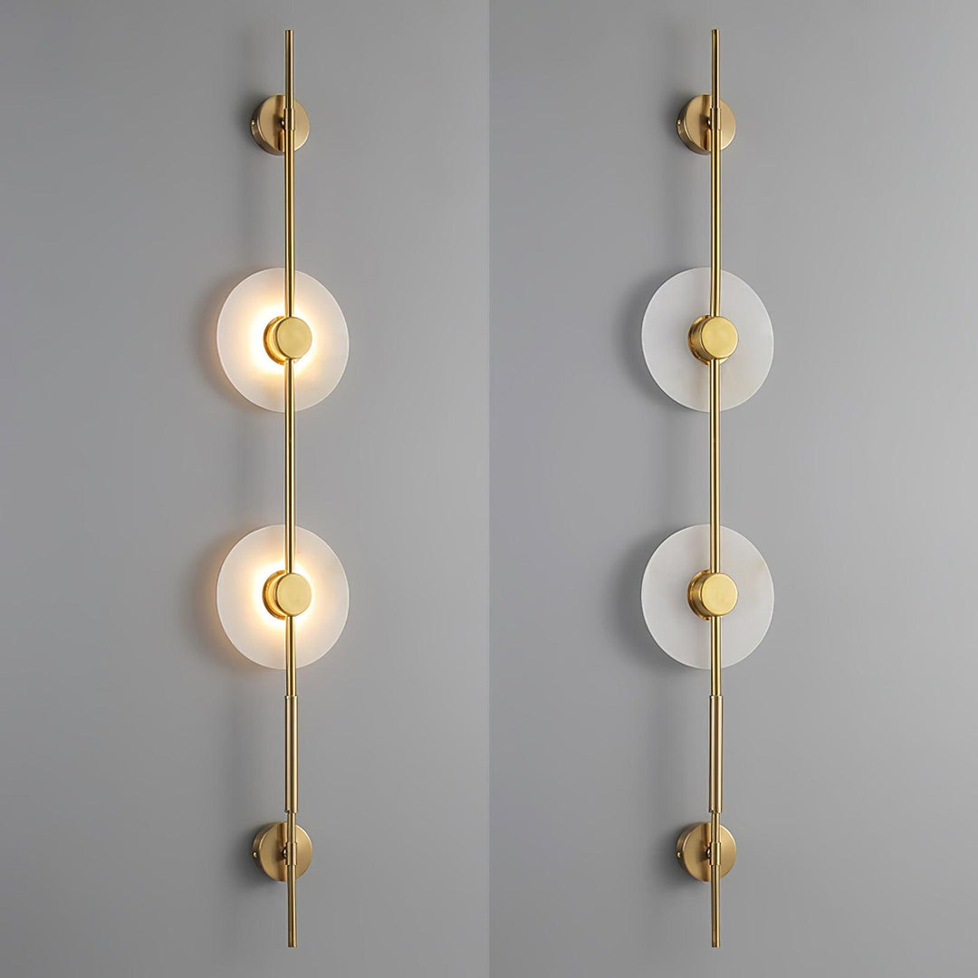 Alabaster Vertical Wall Sconce