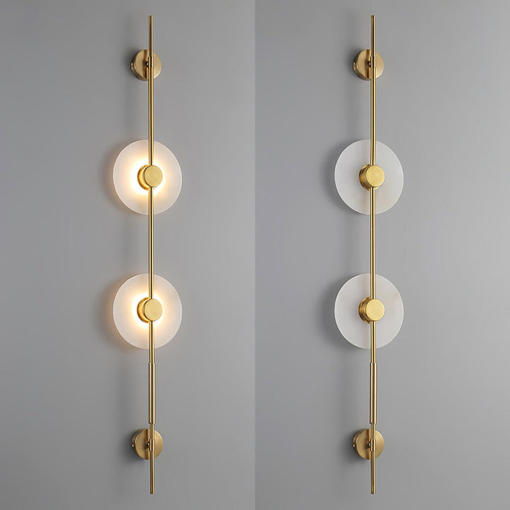 Alabaster Vertical Wall Sconce