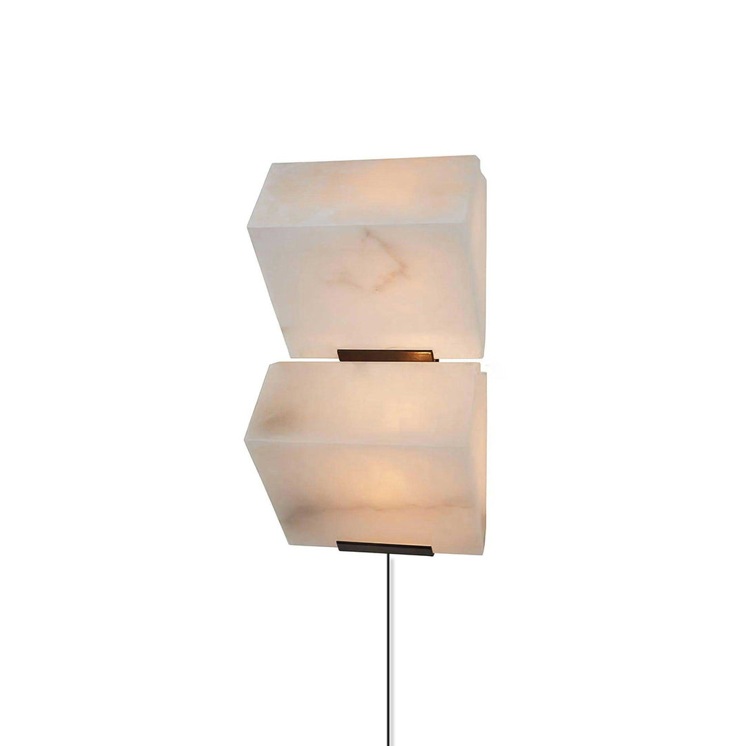 Alabaster Staircase Plug-in Wall Lamp