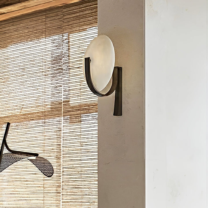 Alice Alabaster Plug-in Wall Lamp