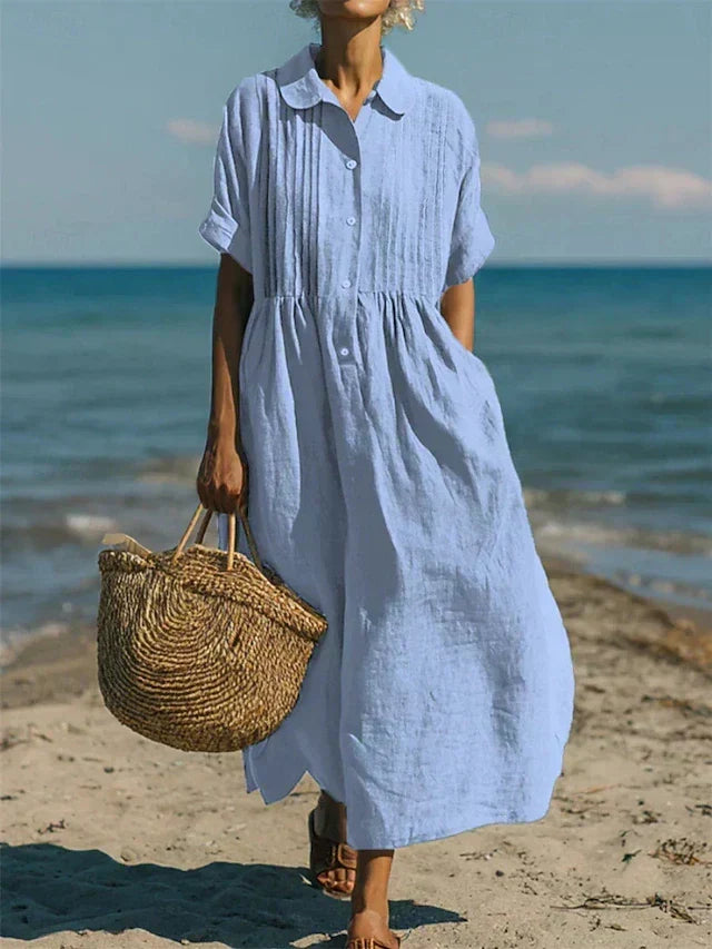 ELEGANTE LINNEN JURK VOOR VROUWEN