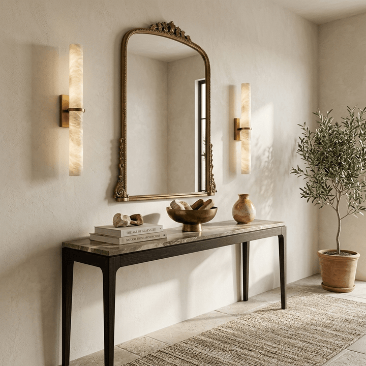 Aluna Alabaster Bar Wall Light