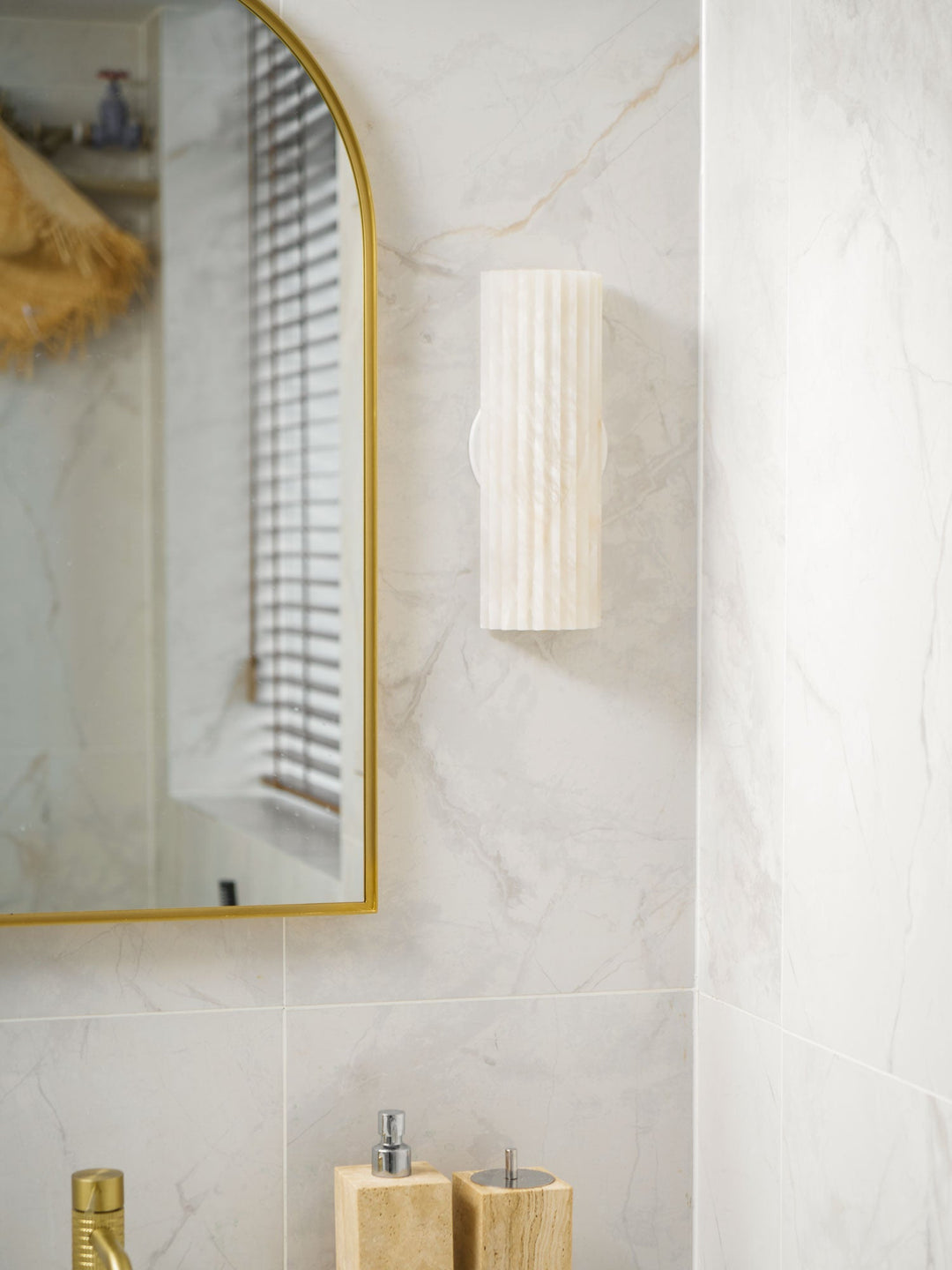 Alvia Alabaster Wall Light