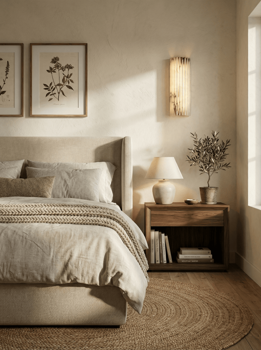 Alvia Alabaster Wall Light