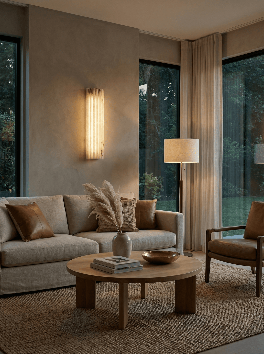 Alvia Alabaster Wall Light