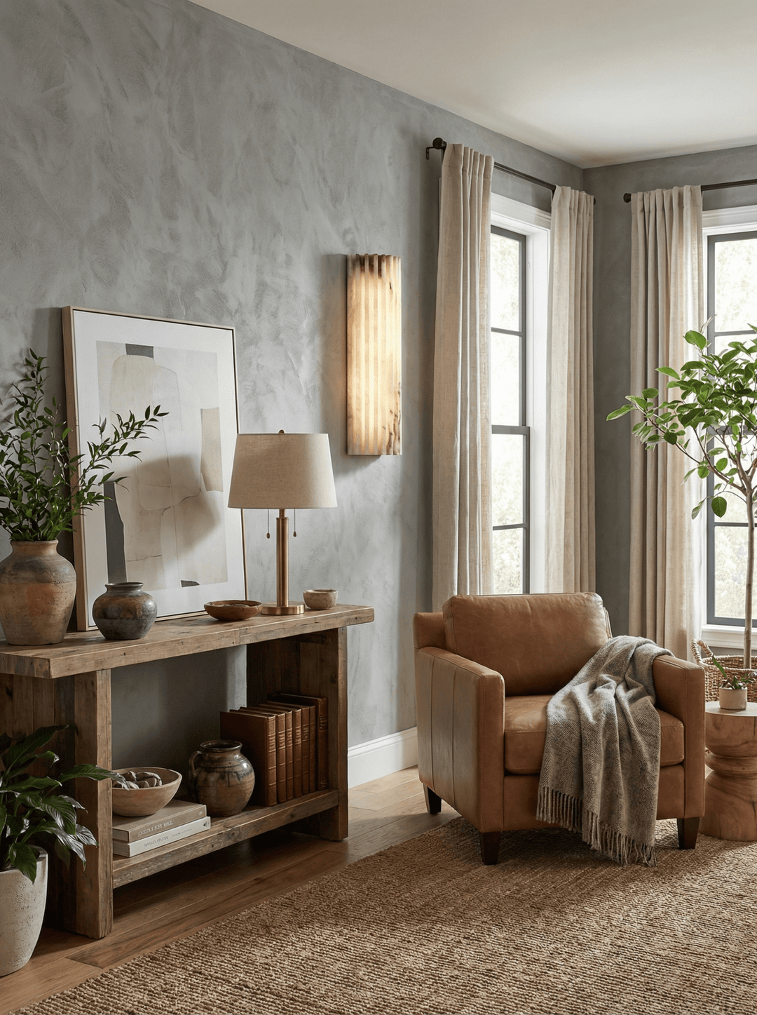 Alvia Alabaster Wall Light