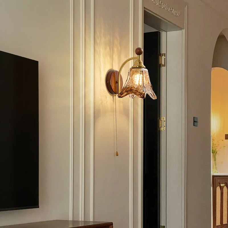 Amberveil Bloom Wall Lamp