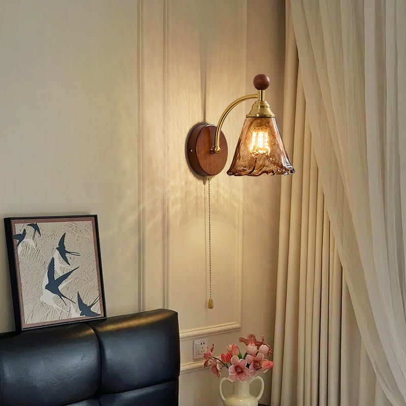 Amberveil Bloom Wall Lamp