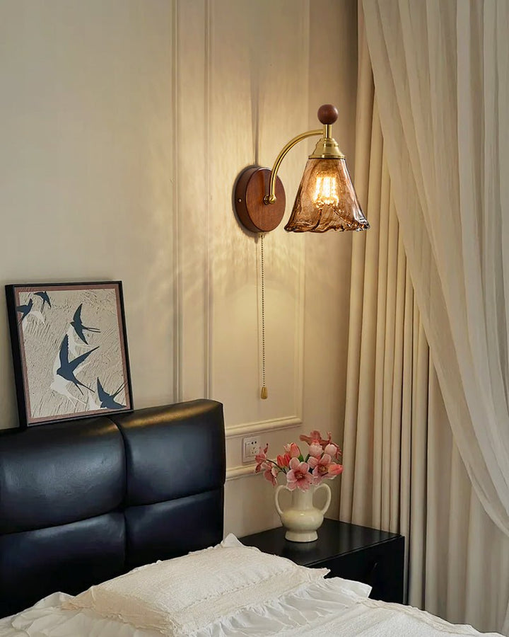 Amberveil Bloom Wall Lamp