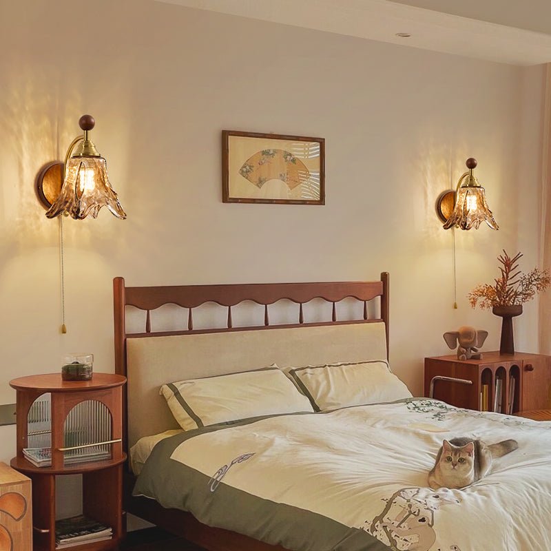 Amberveil Bloom Wall Lamp