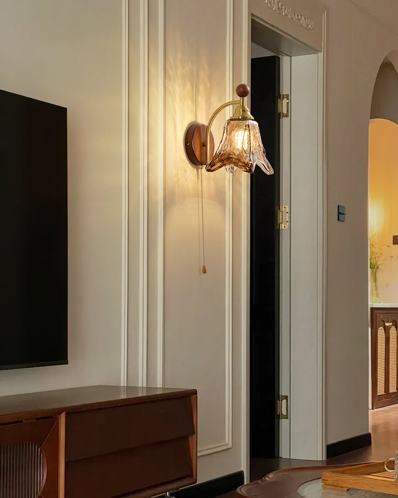 Amberveil Bloom Wall Lamp