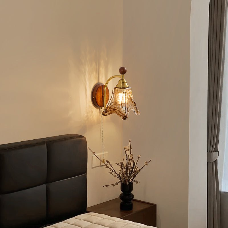 Amberveil Bloom Wall Lamp