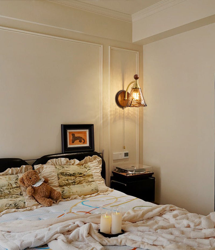Amberveil Bloom Wall Lamp