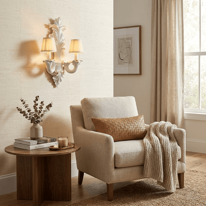 Amelie Resin Leaf Wall Sconce