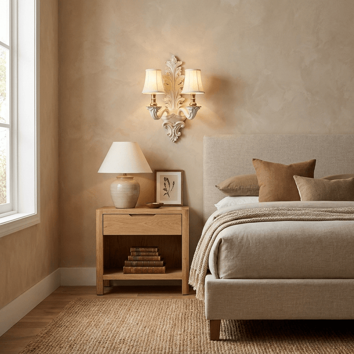 Amelie Resin Leaf Wall Sconce