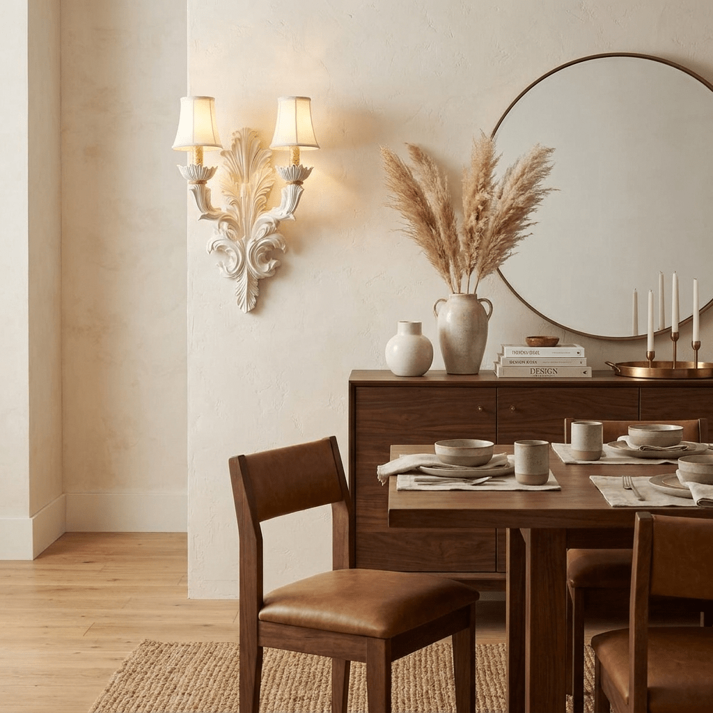 Amelie Resin Leaf Wall Sconce